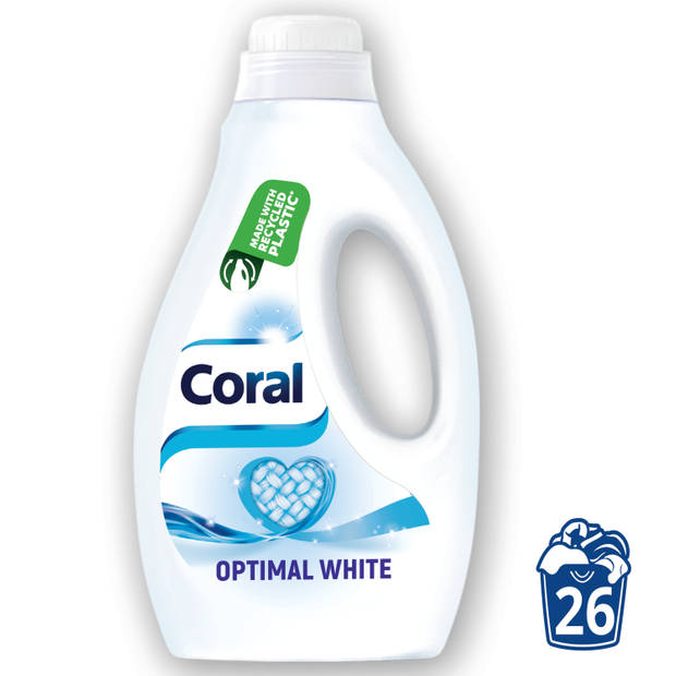 Coral - Vloeibaar Wasmiddel - Optimal White - Witte was - 156 wasbeurten - Voordeelverpakking