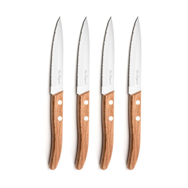 Lou Laguiole Tradition Forest - 4 delige set steakmes set