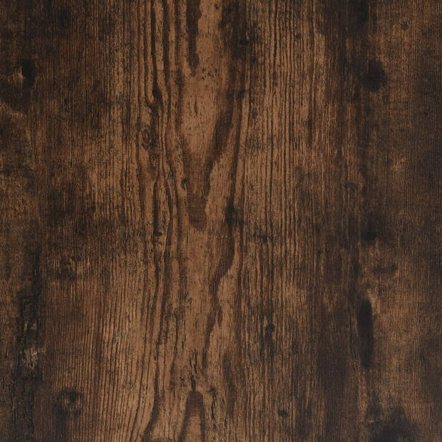 vidaXL Salontafel 55x55x36,5 cm bewerkt hout gerookt eikenkleurig