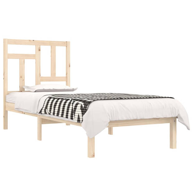 vidaXL Bedframe massief hout 75x190 cm