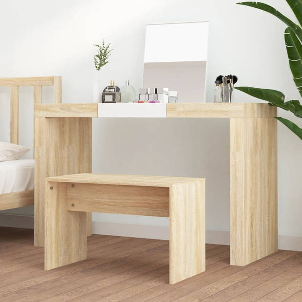 vidaXL Kaptafelkruk 70x35x45 cm bewerkt hout sonoma eikenkleurig