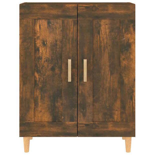 The Living Store Dressoir - naam - Bijzetkast - 69.5 x 34 x 90 cm - Gerookt eikenkleurig