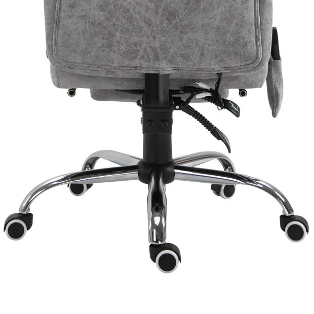 Bureaustoel - Massagestoel - Ergonomische bureaustoel - Game stoel - Verwarmingsfunctie -Ligfunctie - Voetensteun - G...