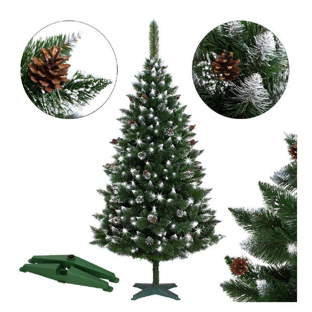 Kunstkerstboom Frosted Pine 150 cm Zonder Verlichting Met Sneeuw