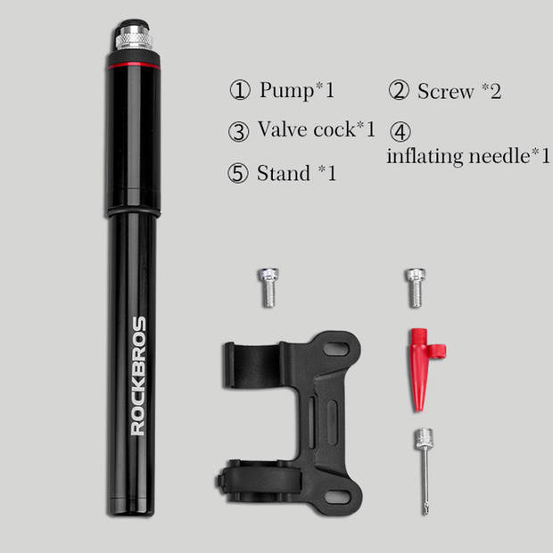 High Pressure PRO Compacte MINI Fietspomp 150 Psi met Slang Schrader