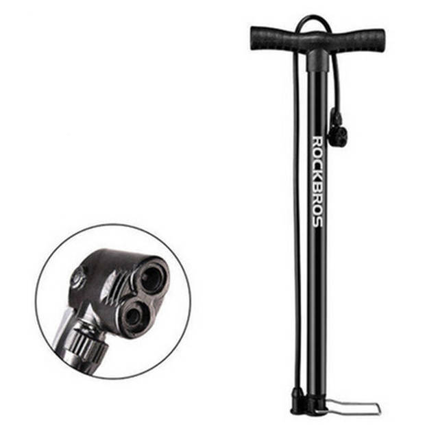 High Pressure PRO Fietspomp 140 Psi met Slang AV en FV Ventiel -