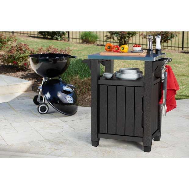 Keter Unity Classic BBQ tafel - 76.4x52x90 cm - 105L - Grafiet