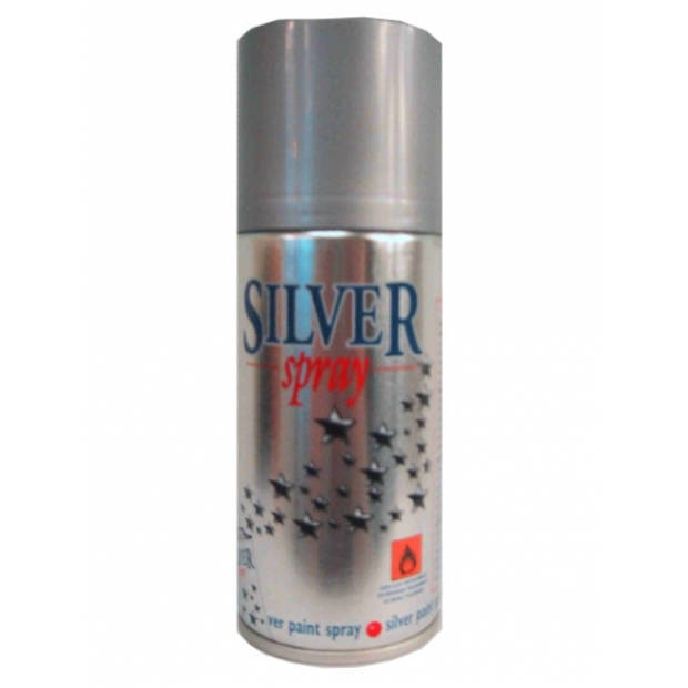 2x Deco spray zilver 150 ml - Feestdecoratievoorwerp