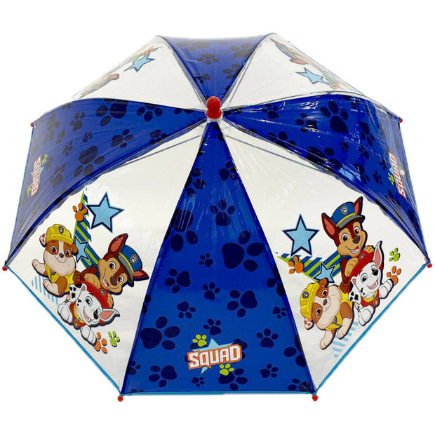 Paw Patrol Kinderparaplu - Blauw/wit - 61 cm - Paraplu - Paraplu's