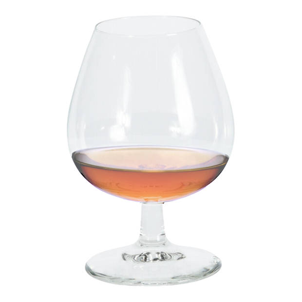 Cognac/likeur glazen - 8 stuks - transparant - 350 ml - Cognacglazen