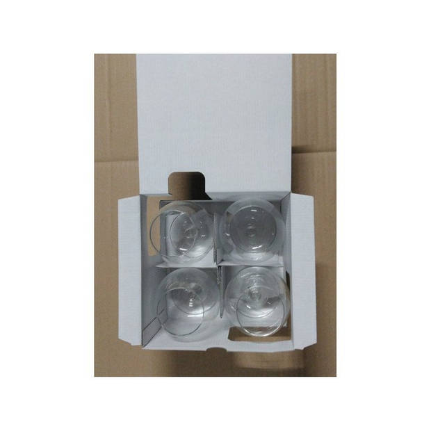 Set van 4x stuks Cognac/likeur glazen - transparant - 350 ml - Cognacglazen