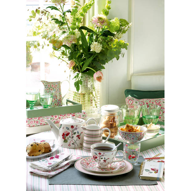 GreenGate Biscuit Bord (Serveerbord) Alice white (23.5 x 14.5 cm)