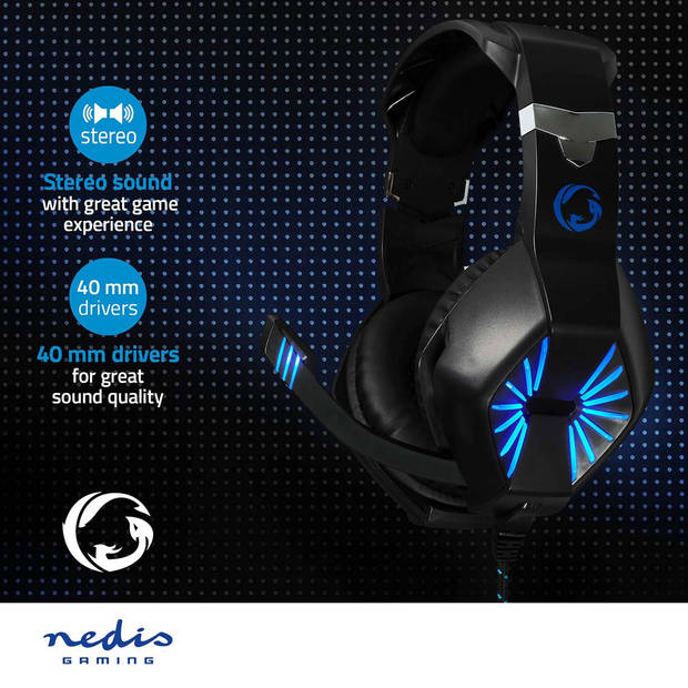 Nedis Gaming Headset - GHST250BK