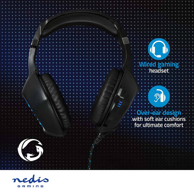 Nedis Gaming Headset - GHST250BK