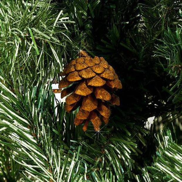 Casaria Kunstkerstboom - 180cm - met dennenappels en besneeuwde takken