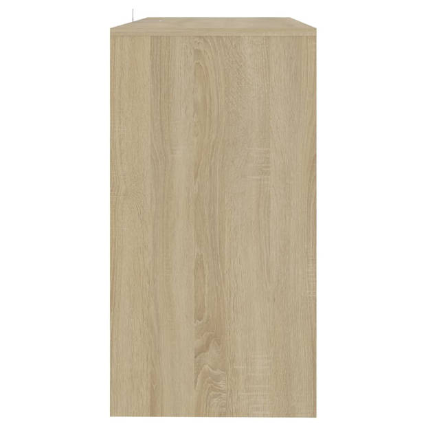 vidaXL Wandtafel 89x41x76,5 cm bewerkt hout sonoma eikenkleurig