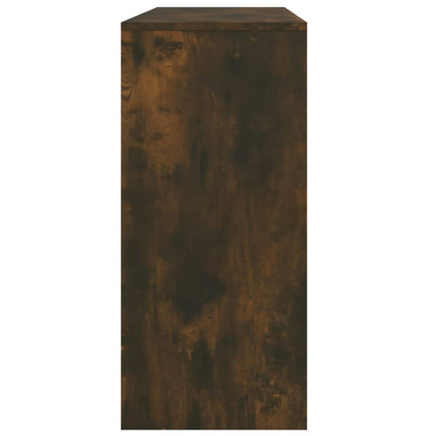 vidaXL Wandtafel 100x35x76,5 cm bewerkt hout gerookt eikenkleurig