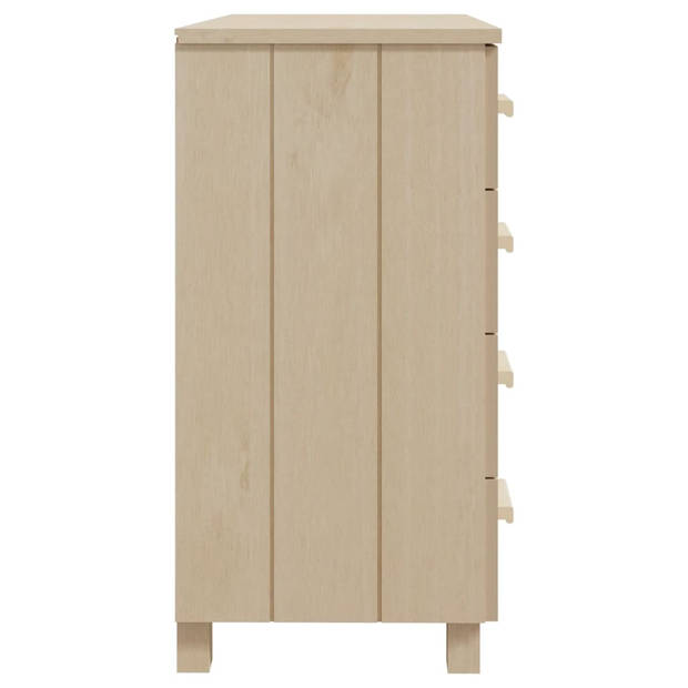 vidaXL Dressoir HAMAR 79x40x80 cm massief grenenhout honingbruin