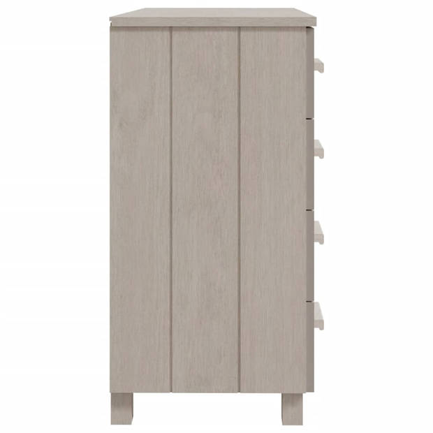 vidaXL Dressoir HAMAR 79x40x80 cm massief grenenhout wit