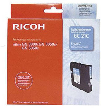 Ricoh gel cartridge GC21C cyaan, 1000 pagina's - OEM: 405533
