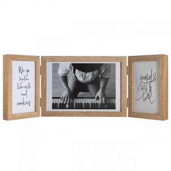 Fotolijst - Piano Triple Swing Landscape - Fotomaat 10x15 cm - Eiken