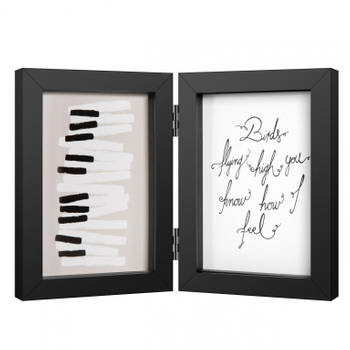 Fotolijst - Piano Double Swing Portrait - Fotomaat 10x15 cm - Zwart