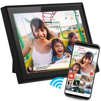 Denver Digitale Fotolijst - 10.1 inch - FLAT DESIGN - Frameo App - Fotokader - WiFi - IPS Touchscreen - 16GB - PFF1021B