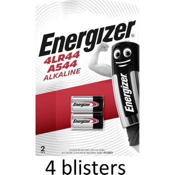 8 Stuks (4 Blisters a 2 st) Alkaline Battery 4LR44 6 V