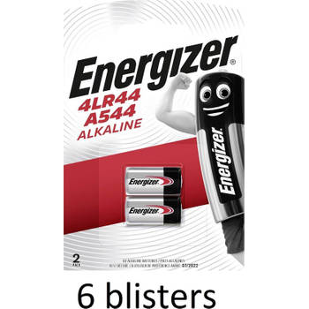 12 Stuks (6 Blisters a 2 st) Alkaline Battery 4LR44 6 V