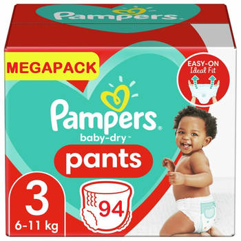 Pampers - Baby Dry Pants - Maat 3 - Megapack - 94 stuks - 6/11KG