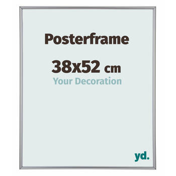 Posterlijst 38x52cm Zilver Hoogglans Kunststof Paris