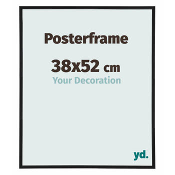 Posterlijst 38x52cm Zwart Mat Kunststof Paris