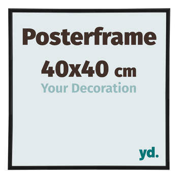 Posterlijst 40x40cm Zwart Mat Kunststof Paris