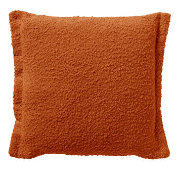 Dutch Decor - OTIS - Kussenhoes 45x45 cm - effen kleur - unieke stof - Potters Clay - oranje
