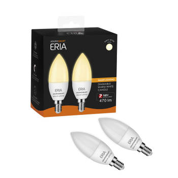 AduroSmart ERIA® Warm White kaarslamp, E14 fitting (2-pack)