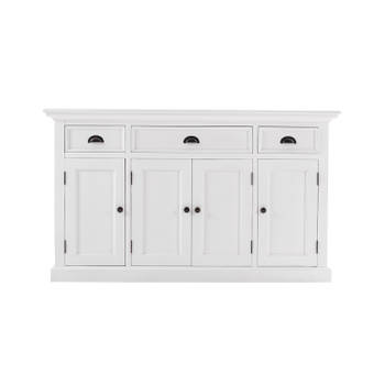 Halifax dressoir met 4 deuren en 3 laden, wit.