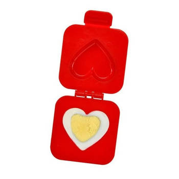 Eiervormer hartvorm rood bruiloft cadeau - Eierdopjes