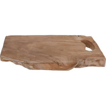 Houten serveerplank/tapasplank/serveerblad met handvat 42 cm - Snijplanken