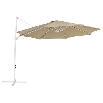 Blokker Beliani SAVONA II - Cantilever parasol-beige-Polyester aanbieding