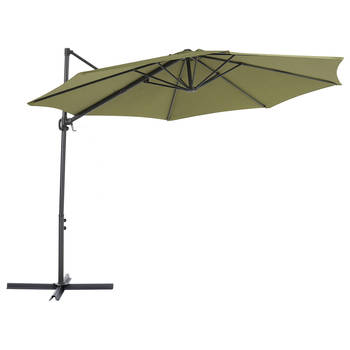 Beliani SAVONA II - Cantilever parasol-Zwart-Polyester