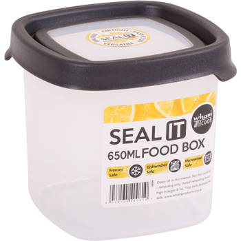 Wham - Opbergbox Seal It 650 ml Set van 4 Stuks - Polypropyleen - Transparant