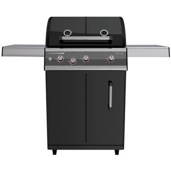 Outdoor Chef - Barbecue Gas Dualchef 325 G 30 mBar - Roestvast Staal - Zwart