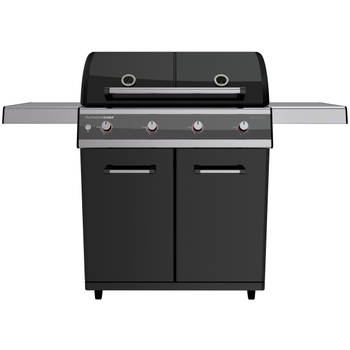 Outdoor Chef - Barbecue Gas Dualchef 415 G zonder zijbrander 30 mBar - Roestvast Staal - Zwart