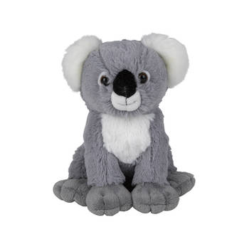 Nature Planet pluche knuffel dier Koala - 19 cm - grijs - knuffels - Knuffeldier