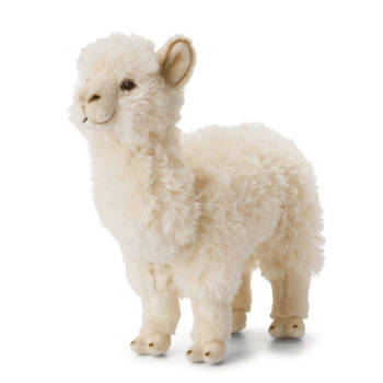 WNF pluche witte alpaca/lama knuffel 31 cm speelgoed - Knuffeldier