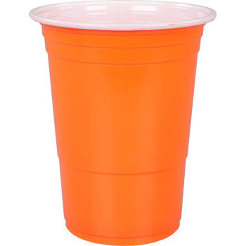 Party cup oranje - 15x400ml
