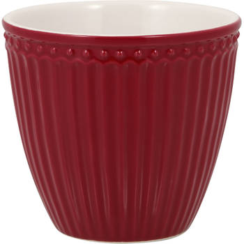GreenGate Beker (Latte Cup) Alice claret red 300 ml - Ø 10 cm