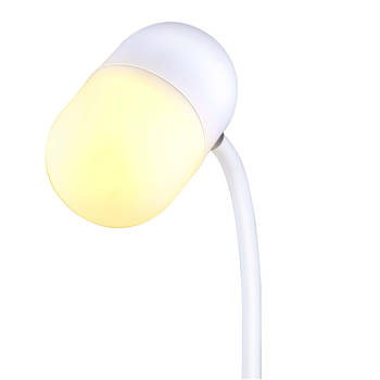 Grundig Bureaulamp LED 3-in-1 - Draadloze Telefoonoplader Qi technologie - Bluetooth Speaker - Leeslamp - Wit