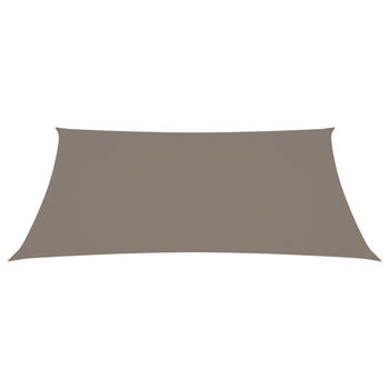 The Living Store Zonnezeil - Rechthoekig - 2.5 x 4 m - PU-gecoat oxford stof - Taupe