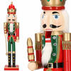 Notenkraker Kerst 61 cm Groen/Rood/Goud/Zwart